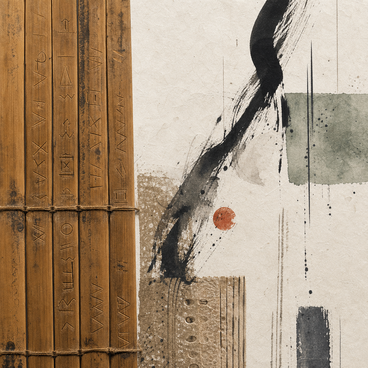 Brush and bamboo calligraphy tradition